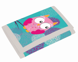 Dětská textilní peněženka Sova - 