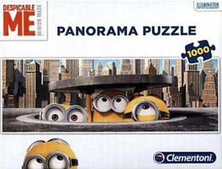 Panoramatické puzzle Mimoni v New Yorku - 1000 dílků - 