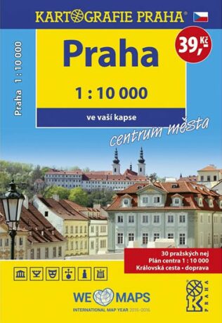 Praha - 1:10 000 ve vaší kapse centrum města - neuveden