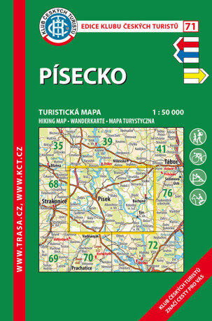 KČT 71 Písecko 1:50 000 / Turistická mapa, 1. vydání 2015 - neuveden