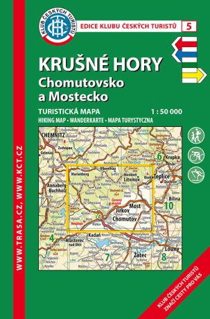 Krušné hory-Chomutovsko /KČT 5 1:50T Turistická mapa - neuveden