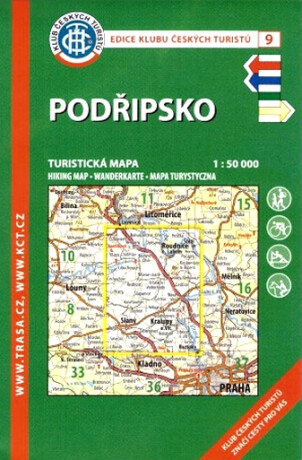 KČT 9 Podřipsko 1:50 000 Turistická mapa - neuveden
