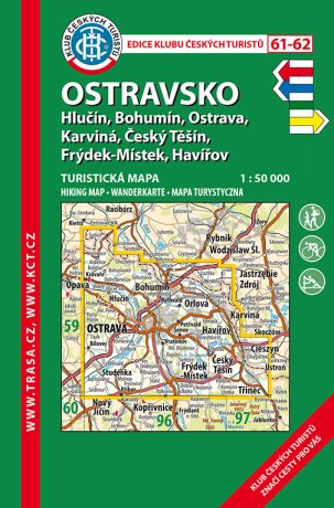 Ostravsko /KČT 61-62 1:50T Turistická mapa - neuveden