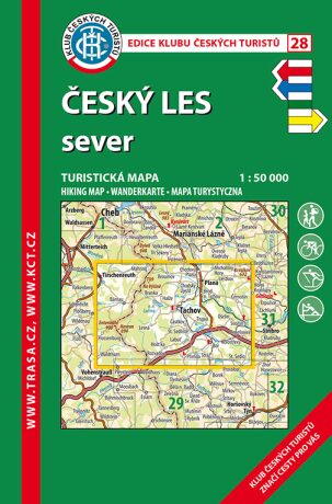 KČT 28 Český les - Sever 1:50T / turistická mapa - neuveden