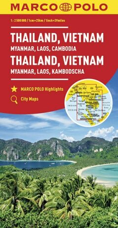 Thajsko, Vietnam, Laos, Kambodža/mapa 1:2M MD (ZoomSystem) - neuveden