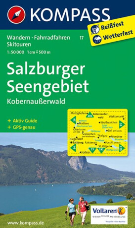 Salzburger Seengebiet, Kobernausserwald 1:50 000 / turistická mapa KOMPASS 17 - neuveden