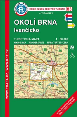 Okolí Brna, Ivančicko /KČT 83 1:50T Turistická mapa - neuveden