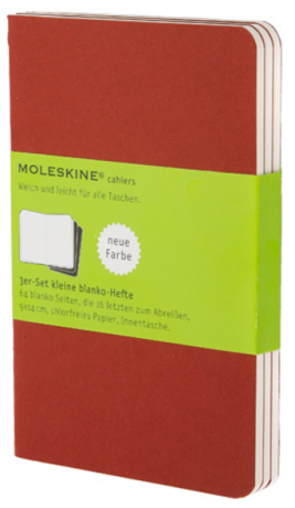 Moleskine - Notesy 3 ks - červené S - neuveden