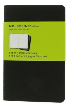 Moleskine - Notesy 3 ks - černé, čisté S - neuveden