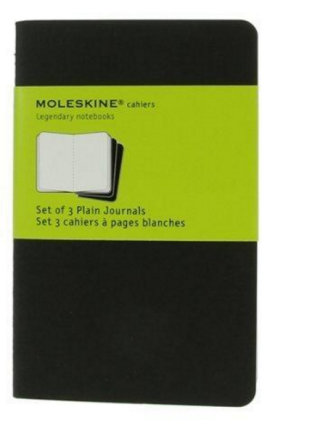 Sešity MOLESKINE 3 ks čisté černé S - neuveden