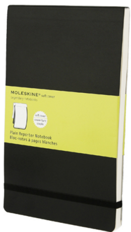 Moleskine - zápisník Reportér - černý, čistý - neuveden