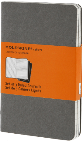Moleskine - Notesy 3 ks - linkované, světle šedé S - neuveden