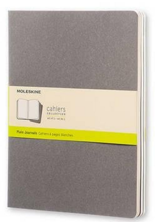Moleskine: Sešity 3 ks čisté světle šedé XL - neuveden