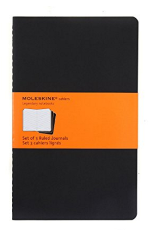 Moleskine - Notesy 3 ks -  černé, čisté L - neuveden