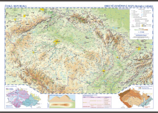 Česká republika – fyzická mapa - neuveden