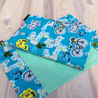 Obal na knihu - Bike tyrkysový (M-Light)