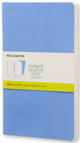 Moleskine - zápisníky Volant 2 ks - čisté, modré L - neuveden