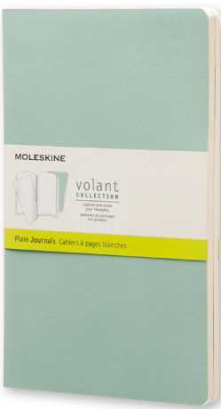 Moleskine - zápisníky Volant 2 ks - linkované, zelené L - neuveden
