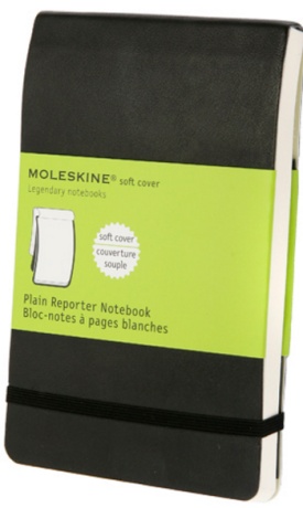 Moleskine: Reportér měkký čistý černý S - neuveden