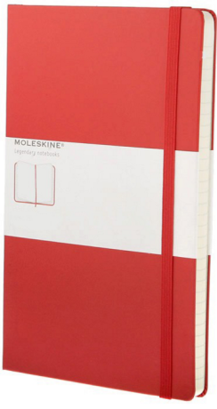 Moleskine - zápisník - čistý, červený L - neuveden