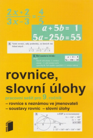 Rovnice, slovní úlohy PS 9. roč. - 