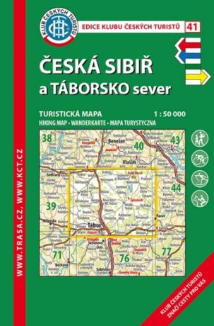 Česká Sibiř a Táborsko sever 1:50 000/KČT 41 Turistická mapa - neuveden