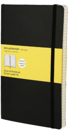 Zápisník MOLESKINE tvrdý čtverečkovaný černý L - neuveden