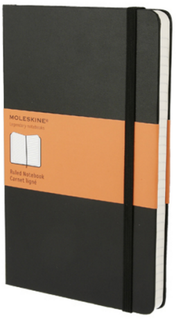 Zápisník MOLESKINE měkký linkovaný černý L - neuveden