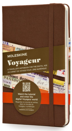 Moleskine - zápisník Voyageur - hnědý - neuveden