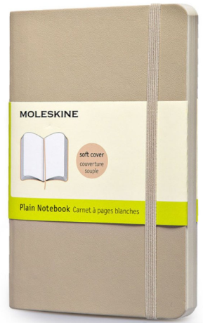 Moleskine - zápisník -  čistý, béžový S - neuveden