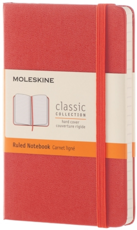 Moleskine - zápisník - linkovaný, oranžový S - neuveden