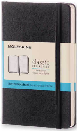 Moleskine - zápisník - tečkovaný, černý S - neuveden