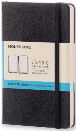 Zápisník MOLESKINE tvrdý tečkovaný černý S - neuveden