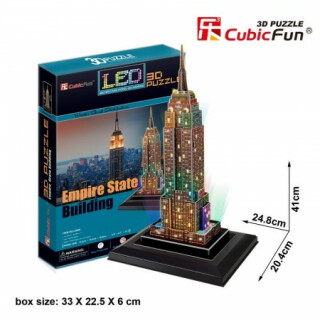 Puzzle 3D Empire State Building/LED - 38 dílků - neuveden
