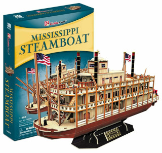 Puzzle 3D Mississippi Steamboat - 142 dílků - neuveden