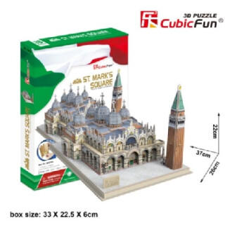 Puzzle 3D Náměstí sv. Marka - 107 dílků - neuveden