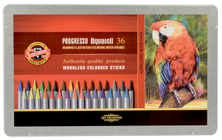 Akvarelové pastelky progresso v laku 36ks - neuveden