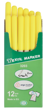Značkovač na textil žlutý 3203  - 