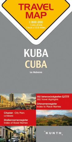 Kuba 1:800T TravelMap KUNTH - neuveden