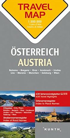 Rakousko 1:300 T TravelMap KUNTH - neuveden