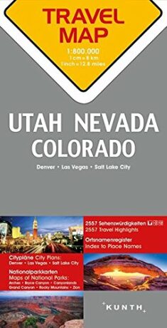 Utah / Nevada / Colorado 1:800T Travel - neuveden