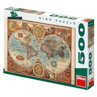 Puzzle Mapa světa z roku 1626 - 