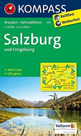 Salzburg und Umgebung 1:25 000 / turistická mapa KOMPASS 017 - neuveden