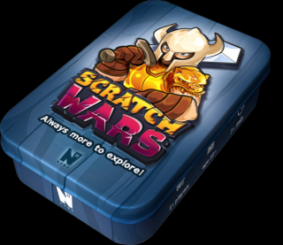 Scratch Wars: Starter tinbox (Biolandia/Techlandia), 8 karet - neuveden