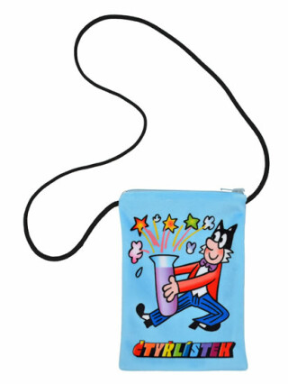 Čtyřlístek - Taštička na krk Myšpulín/modrá - neuveden