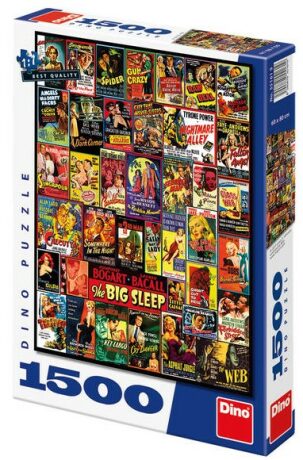 Filmové plakáty - puzzle 1500 dílků - neuveden