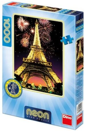 Puzzle Noční Eiffelovka neon - 