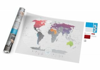 Stírací mapa světa Travel Map – Air World - 