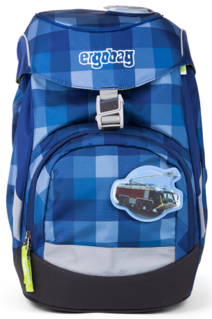 Školní batoh Ergobag prime - modrý károvaný - 