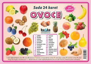 Sada 24 karet - ovoce (A5) - Petr Kupka